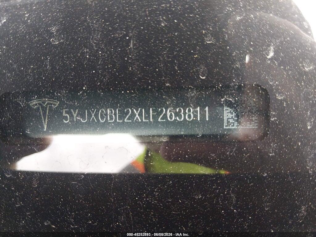 5YJXCBE2XLF263811 2020 TESLA MODEL X photo no. 9