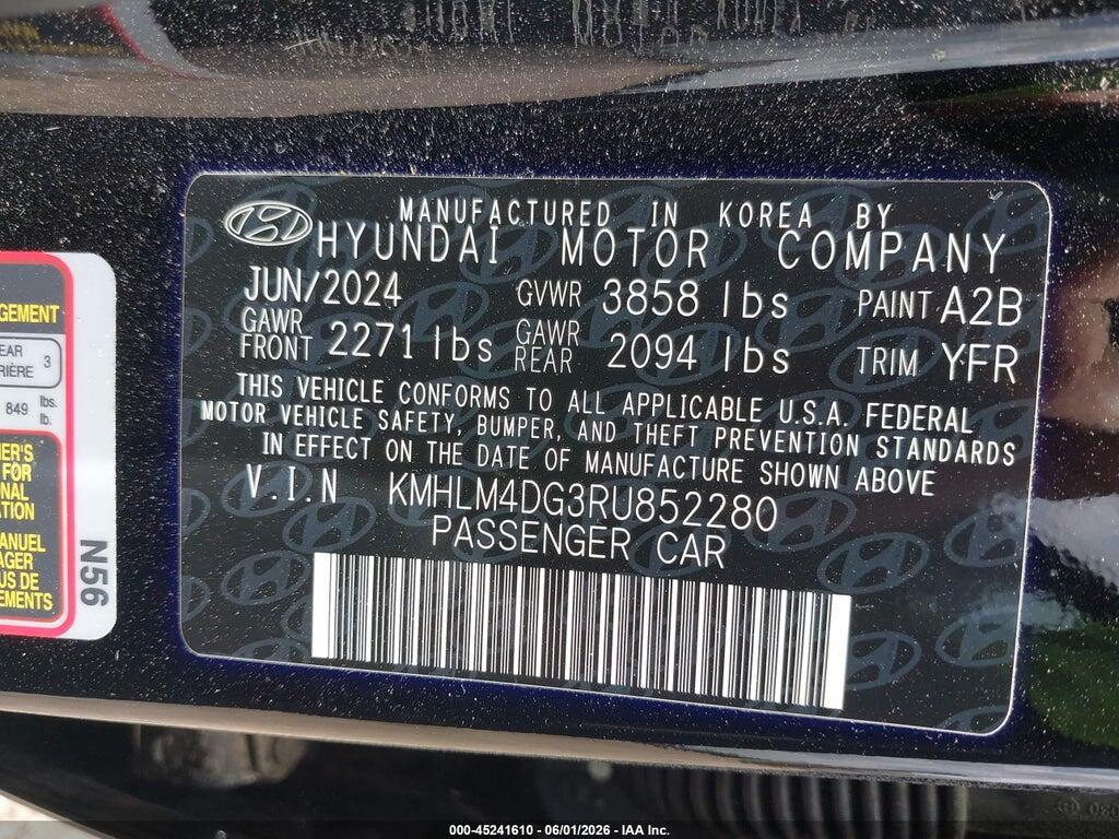 KMHLM4DG3RU852280 2024 HYUNDAI ELANTRA photo no. 9