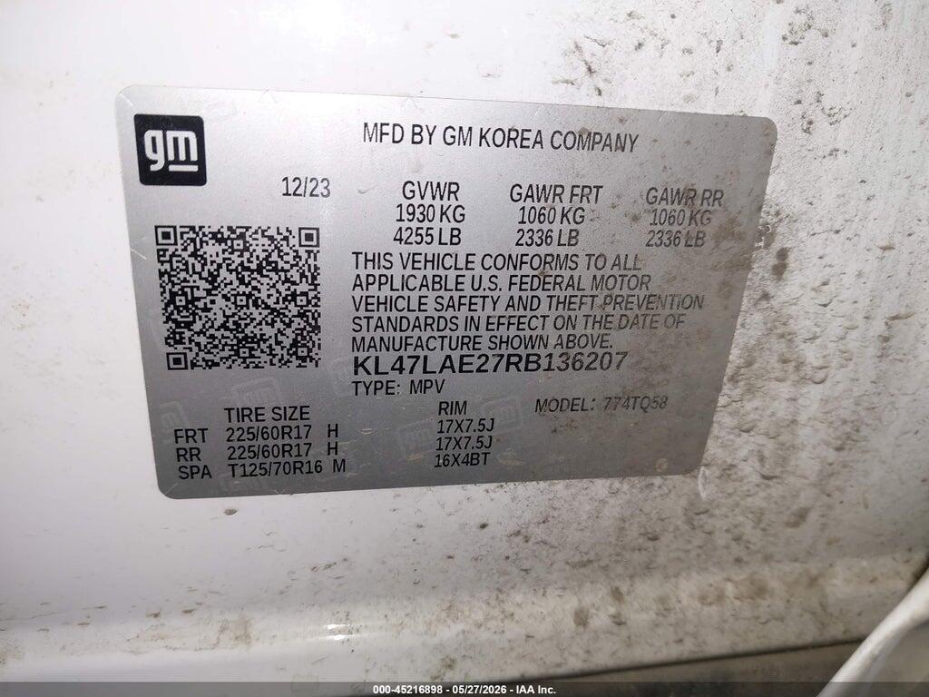 KL47LAE27RB136207 2024 BUICK ENVISTA photo no. 9