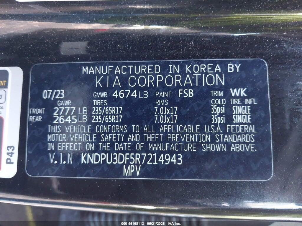 KNDPU3DF5R7214943 2024 KIA SPORTAGE photo no. 9
