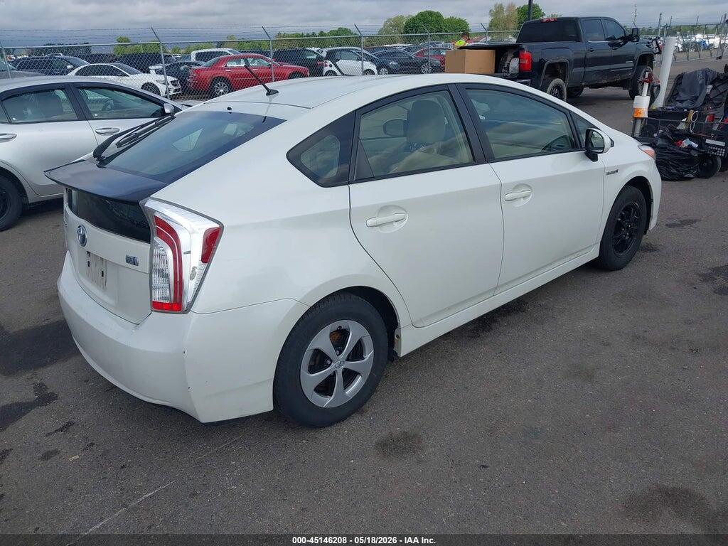 JTDKN3DUXF2000593 2015 TOYOTA PRIUS photo no. 4