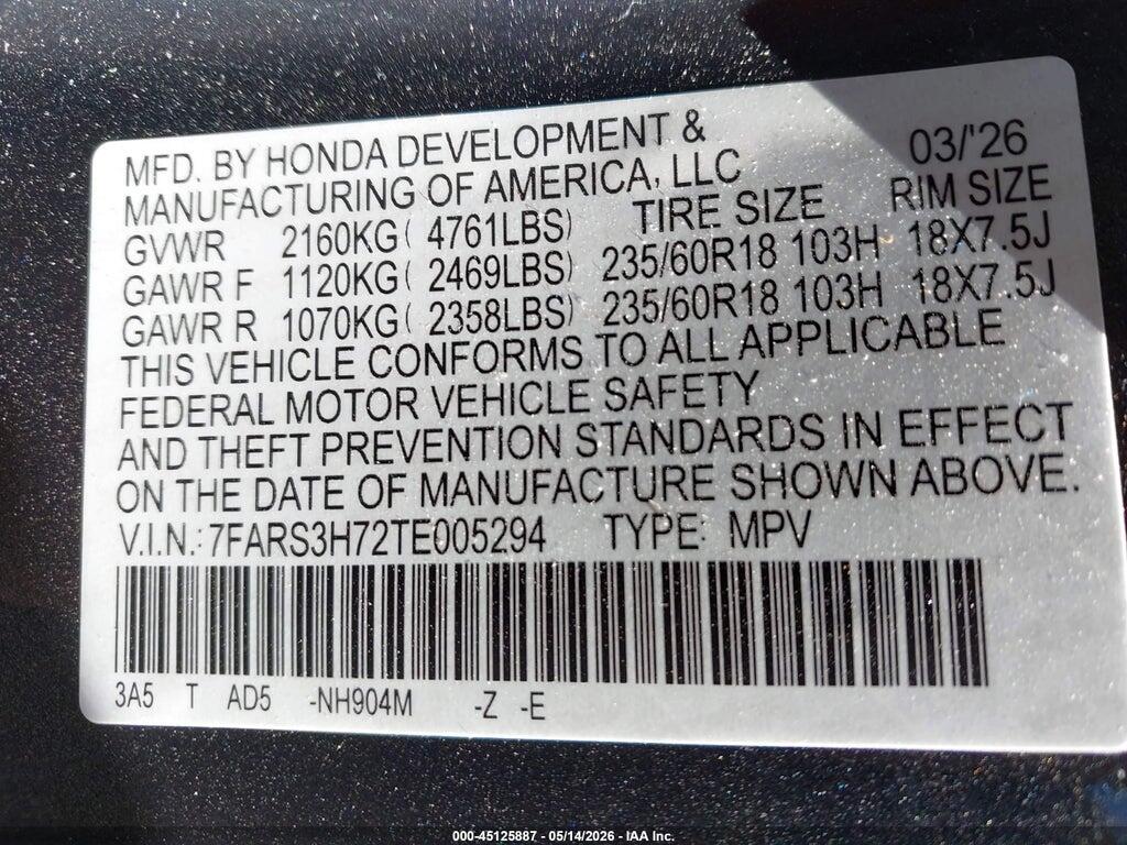 7FARS3H72TE005294 2026 HONDA CR-V photo no. 9