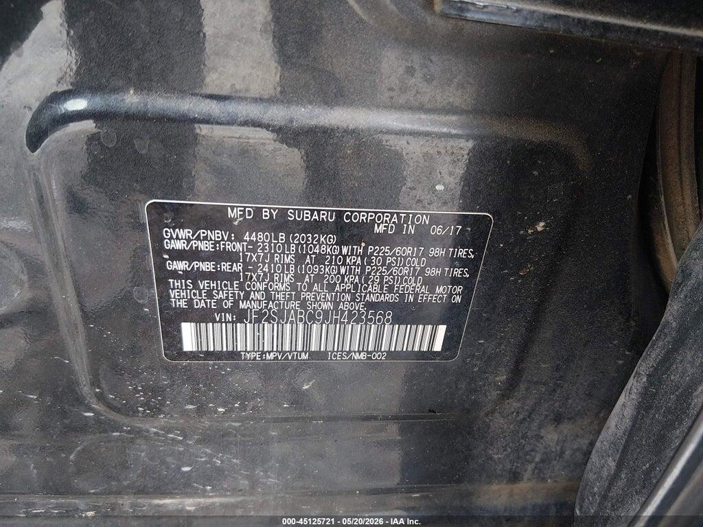 JF2SJABC9JH423568 2018 SUBARU FORESTER photo no. 9