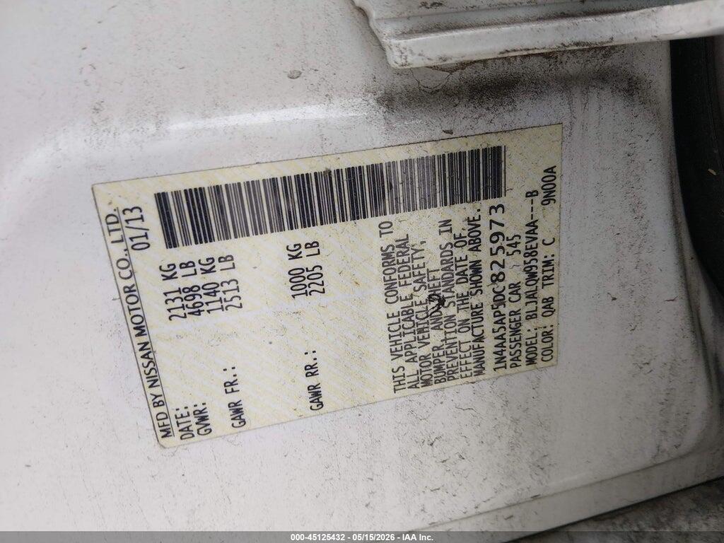 1N4AA5AP5DC825973 2013 NISSAN MAXIMA photo no. 9