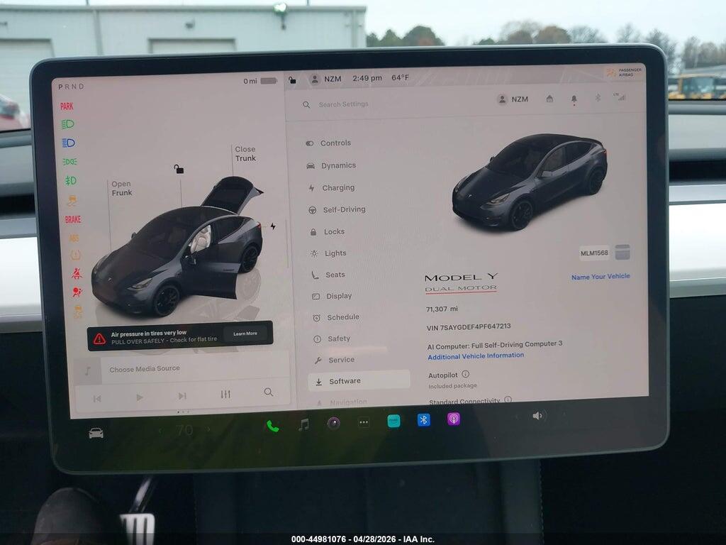 7SAYGDEF4PF647213 2023 TESLA MODEL Y photo no. 7