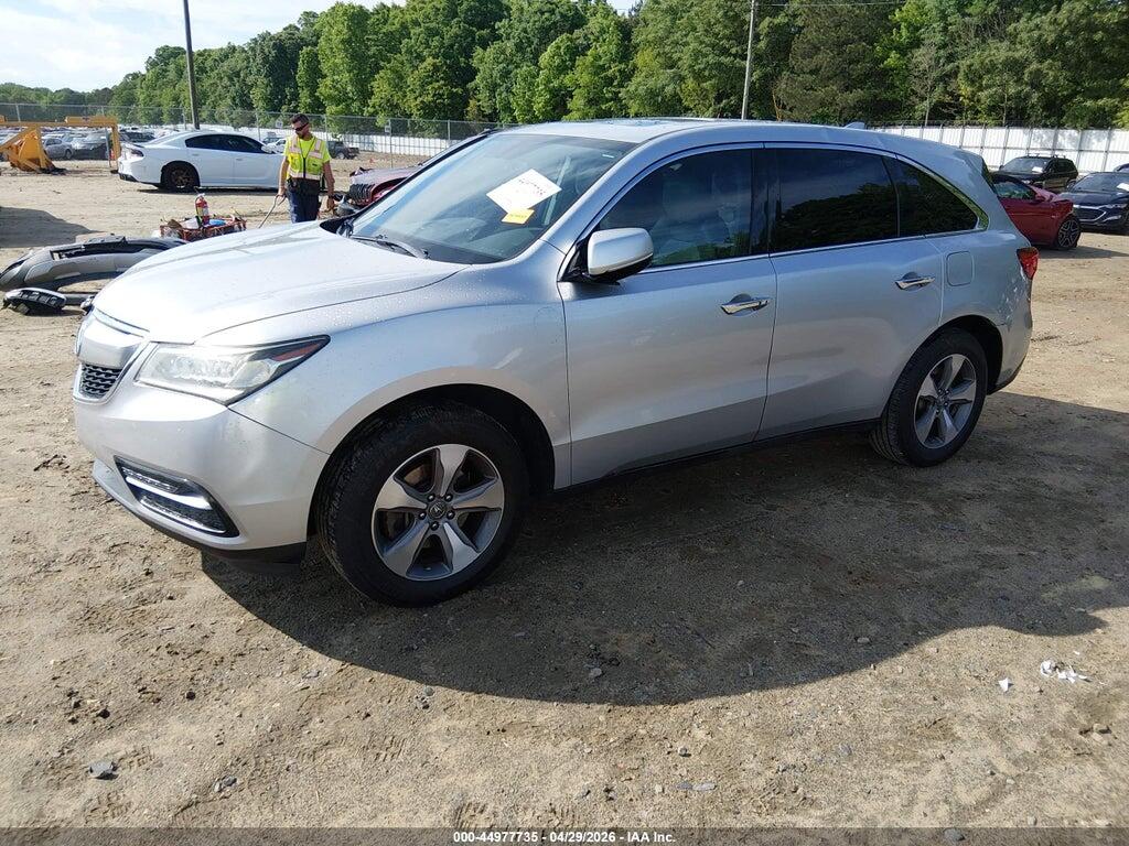 5FRYD3H24EB015509 2014 ACURA MDX photo no. 2