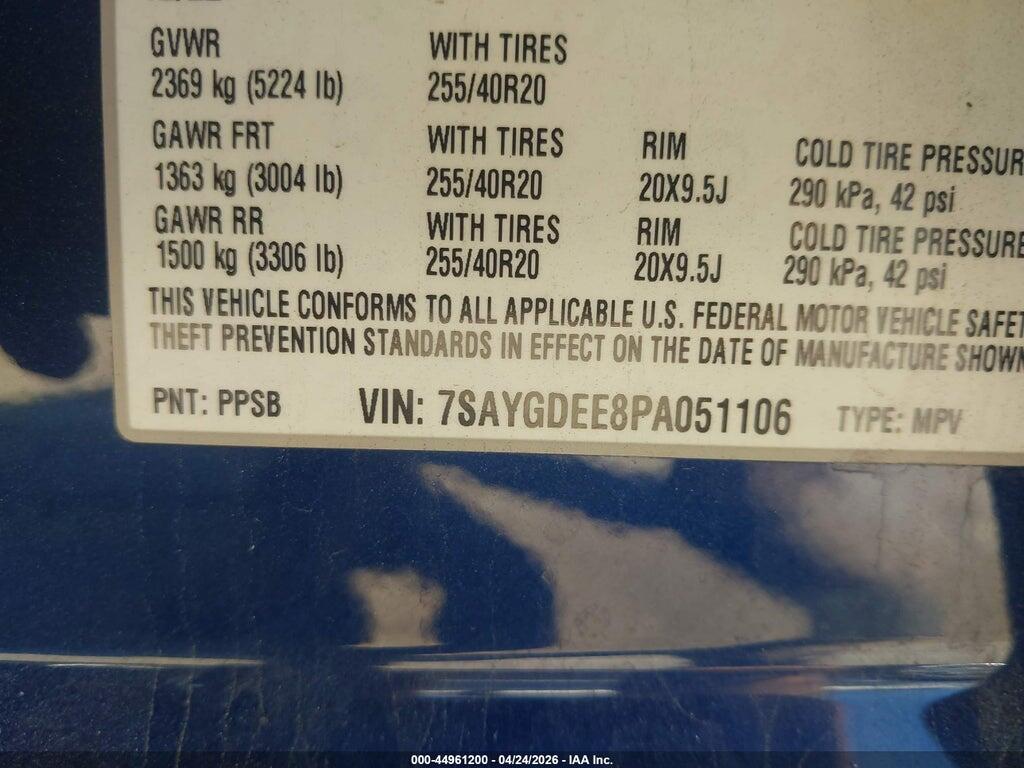 7SAYGDEE8PA051106 2023 TESLA MODEL Y photo no. 9