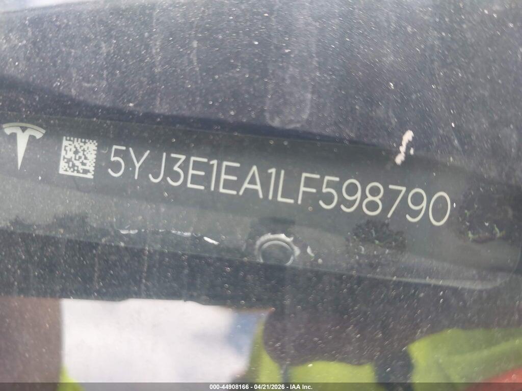 5YJ3E1EA1LF598790 2020 TESLA MODEL 3 photo no. 9