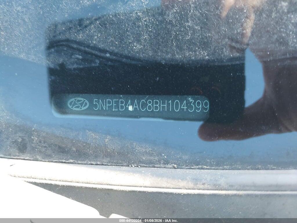 5NPEB4AC8BH104399 2011 HYUNDAI SONATA photo no. 12
