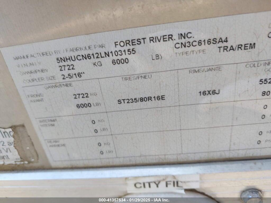 5NHUCN612LN103155 2020 FOREST RIVER OTHER photo no. 9