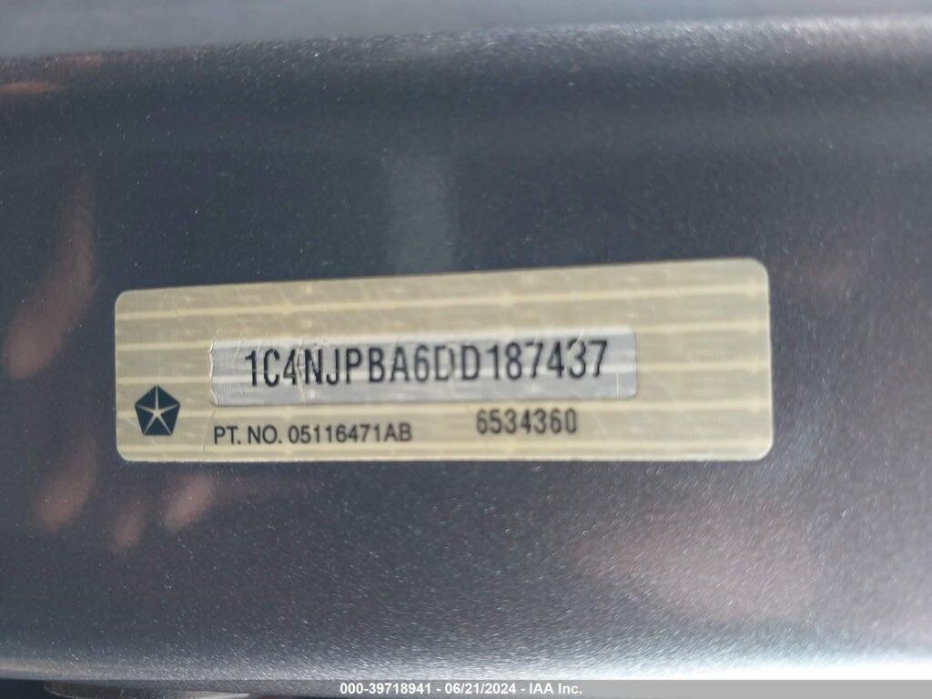 1C4NJPBA6DD187437 2013 JEEP PATRIOT photo no. 9