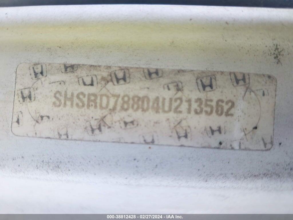 SHSRD78804U213562 2004 HONDA CR-V photo no. 9