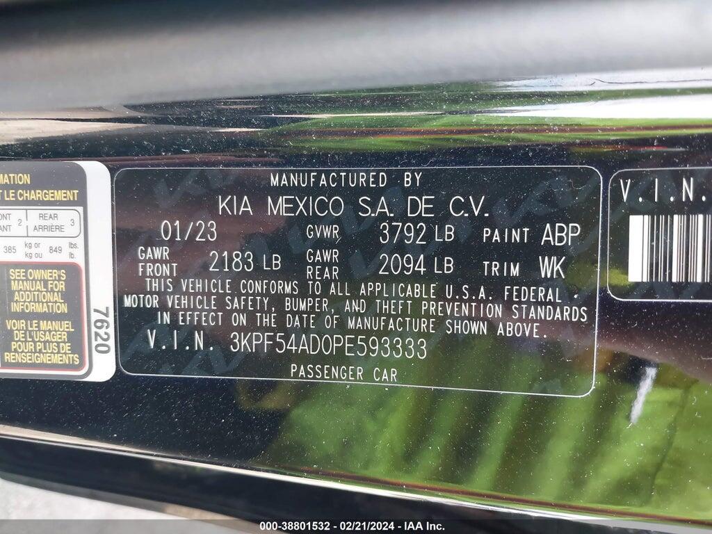 3KPF54AD0PE593333 2023 KIA FORTE photo no. 9