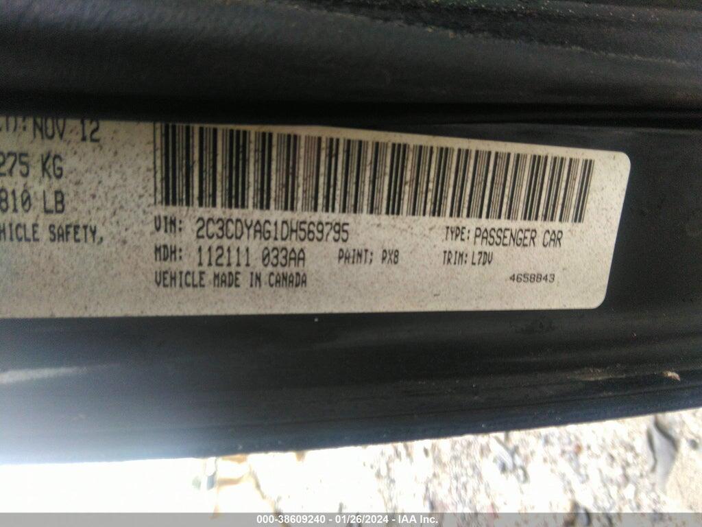 2C3CDYAG1DH569795 2013 DODGE CHALLENGER photo no. 9