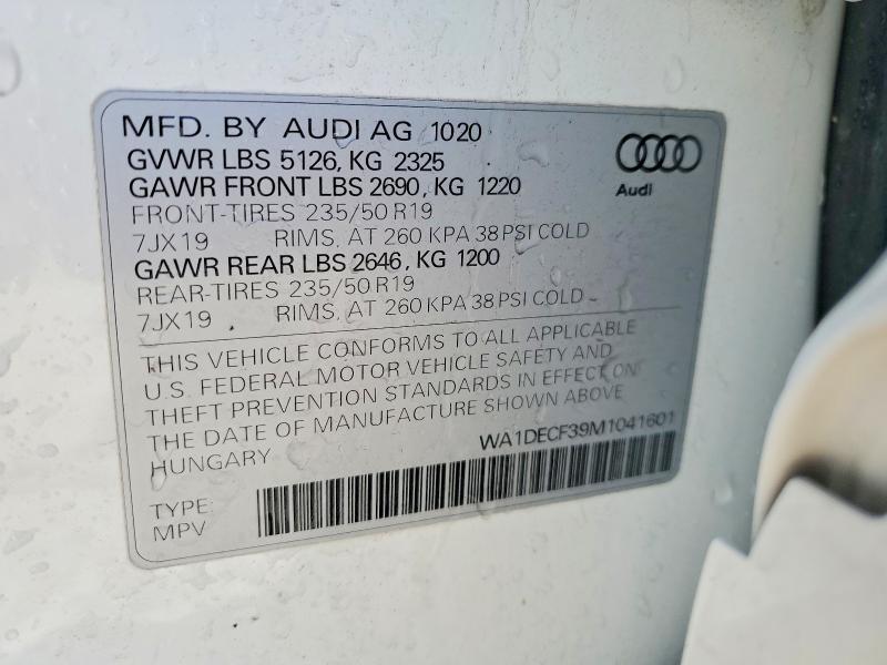 2021 AUDI Q3 PREMIUM S LINE 45 — Фото 13 из 13
