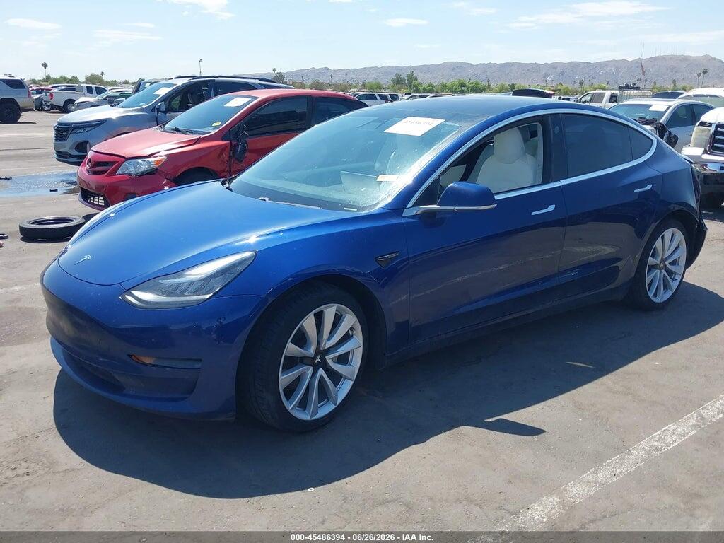 5YJ3E1EB6JF097853 2018 TESLA MODEL 3 photo no. 2