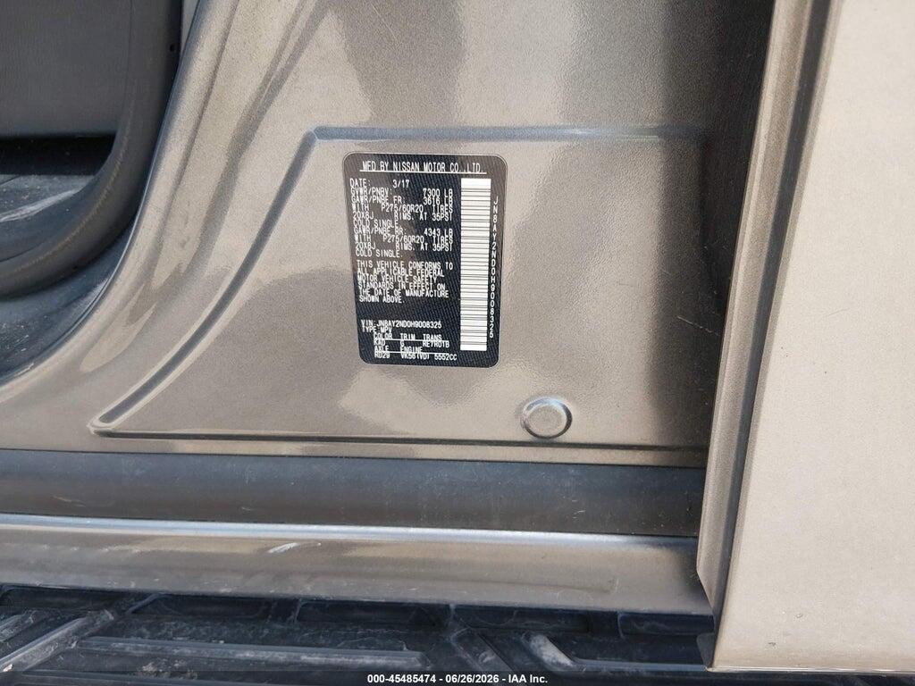 JN8AY2ND0H9008325 2017 NISSAN ARMADA photo no. 9