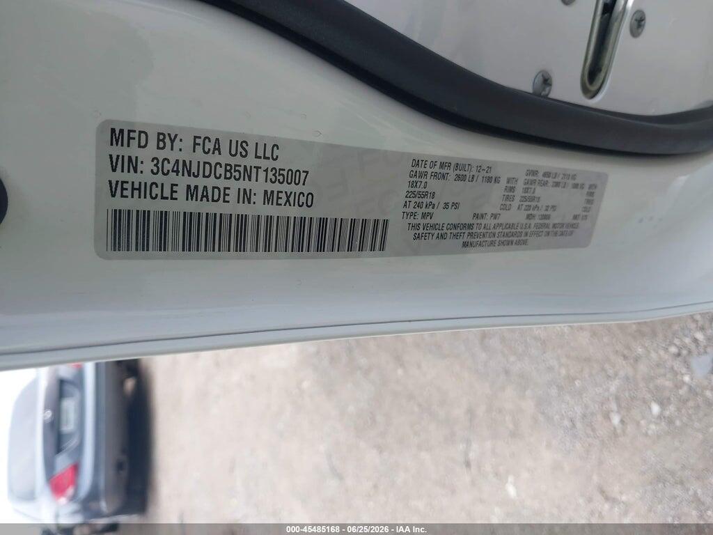 3C4NJDCB5NT135007 2022 JEEP COMPASS photo no. 9