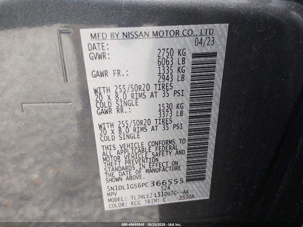 5N1DL1GS6PC366555 2023 INFINITI QX60 photo no. 9