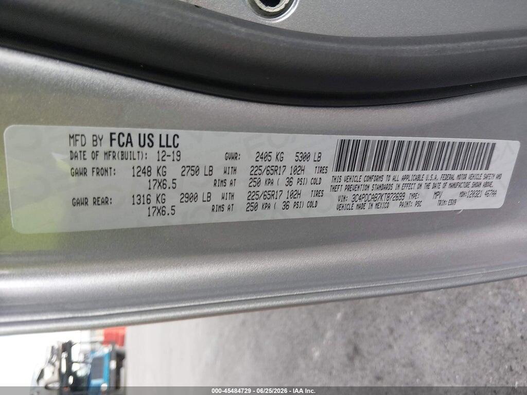 3C4PDCAB7KT872699 2019 DODGE JOURNEY photo no. 9