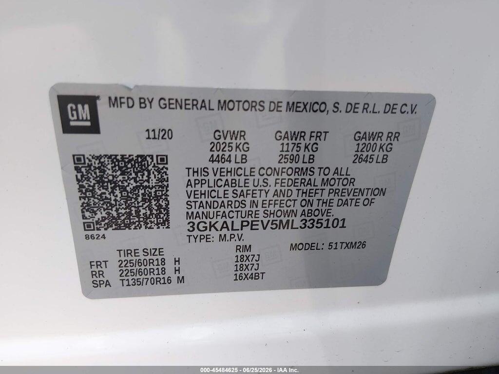 3GKALPEV5ML335101 2021 GMC TERRAIN photo no. 9