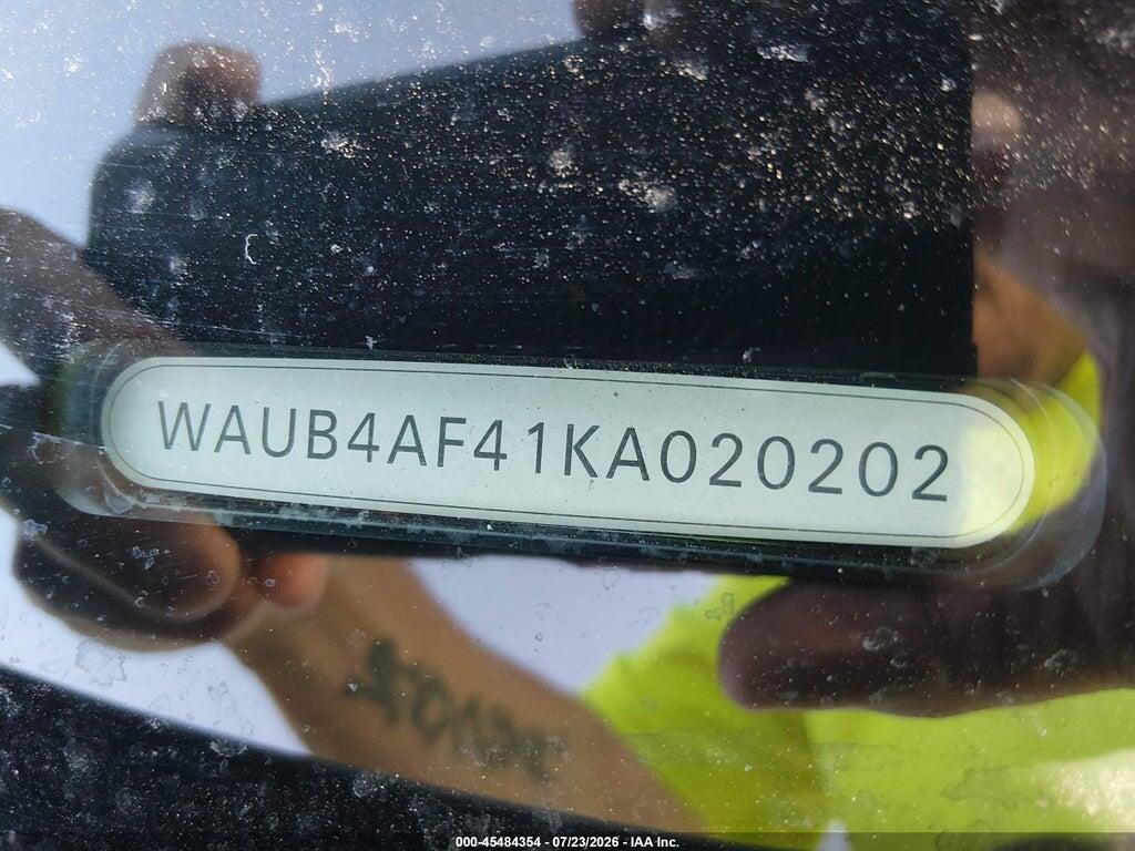 WAUB4AF41KA020202 2019 AUDI S4 photo no. 9
