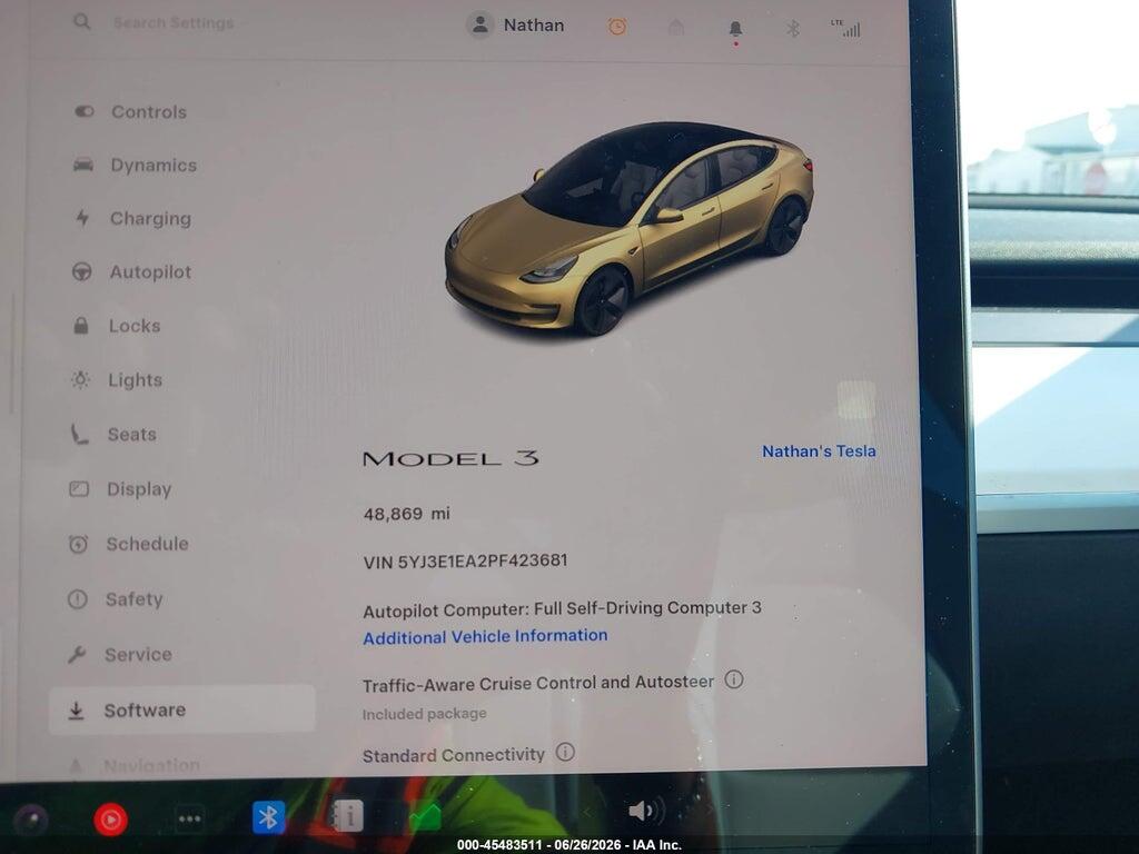 5YJ3E1EA2PF423681 2023 TESLA MODEL 3 photo no. 7