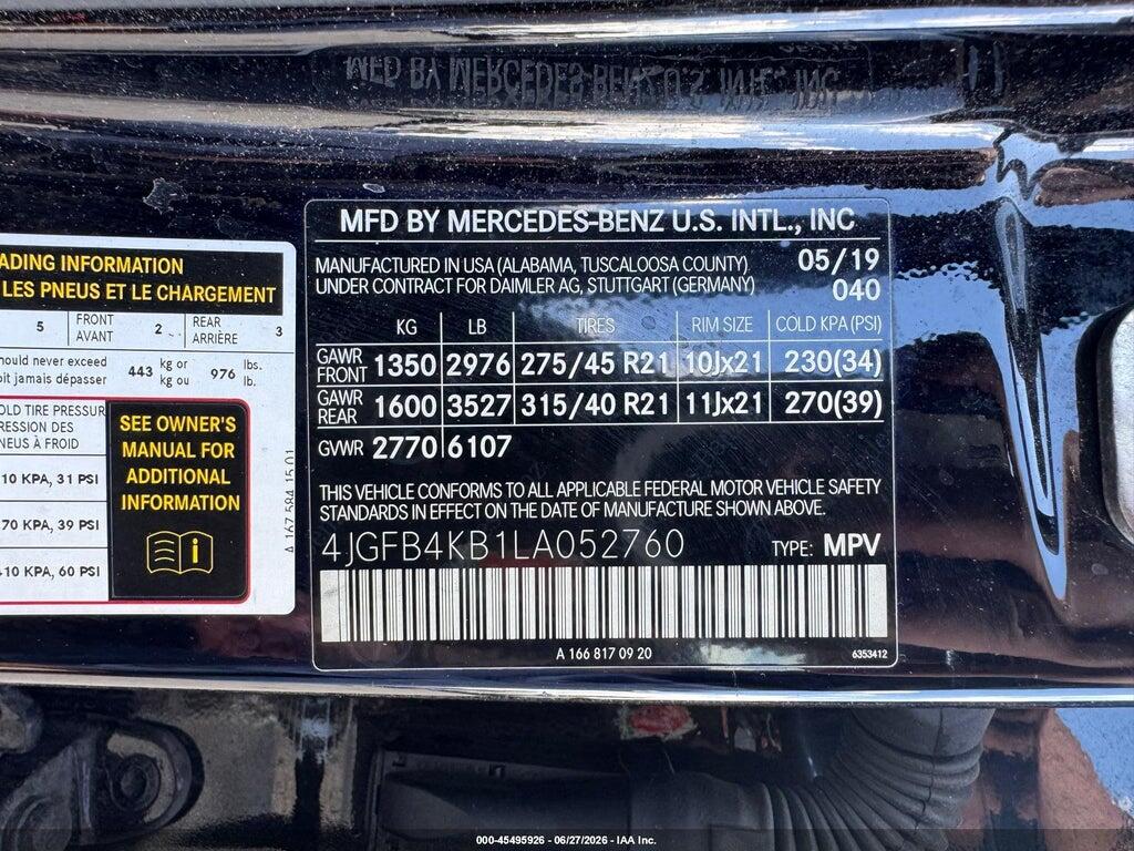 2020 MERCEDES-BENZ GLE 350 4MATIC — Фото 9 из 10