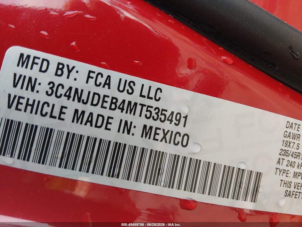 3C4NJDEB4MT535491 2021 JEEP COMPASS photo no. 9