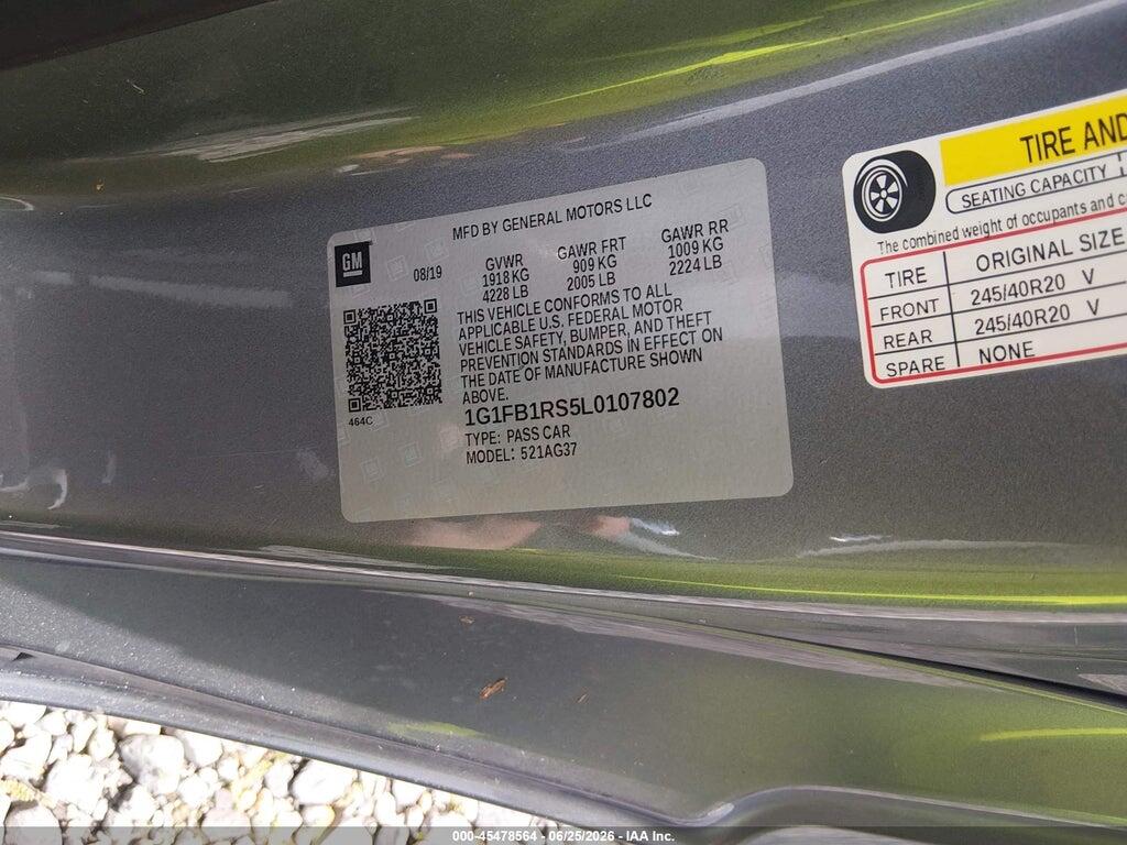 1G1FB1RS5L0107802 2020 CHEVROLET CAMARO photo no. 9