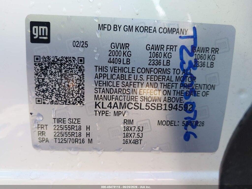 KL4AMCSL5SB194592 2025 BUICK ENCORE GX photo no. 9