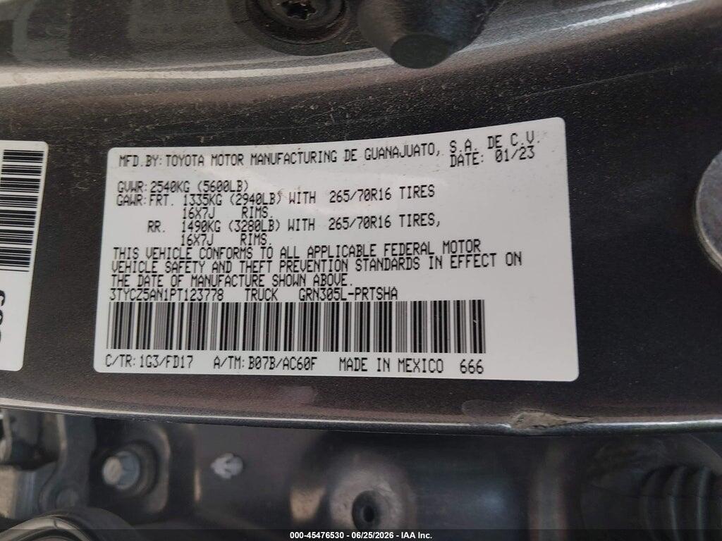 3TYCZ5AN1PT123778 2023 TOYOTA TACOMA photo no. 9