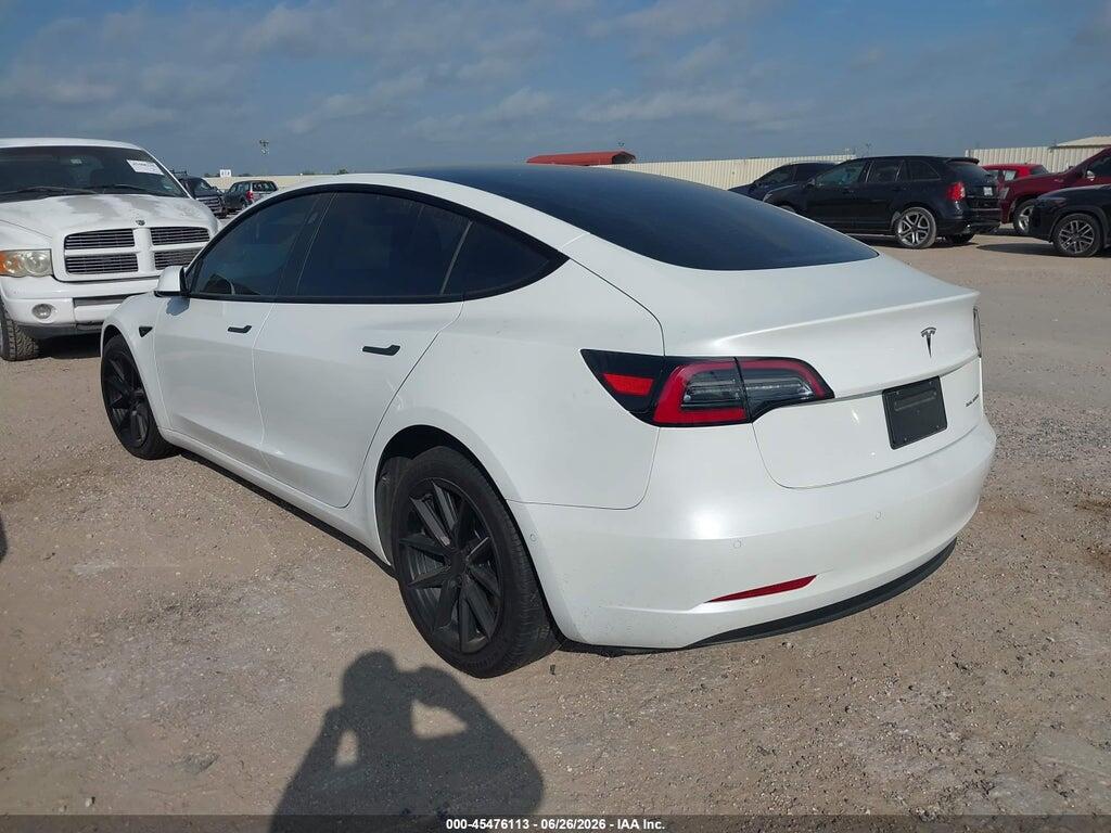 5YJ3E1EB8NF135041 2022 TESLA MODEL 3 photo no. 3