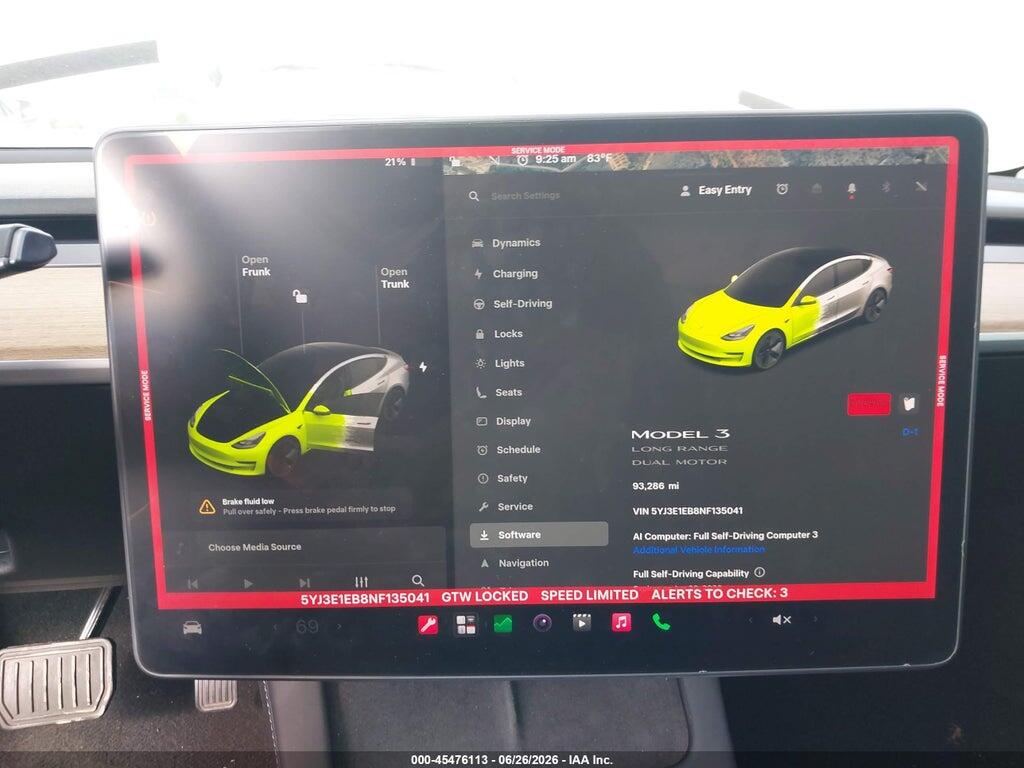 5YJ3E1EB8NF135041 2022 TESLA MODEL 3 photo no. 7