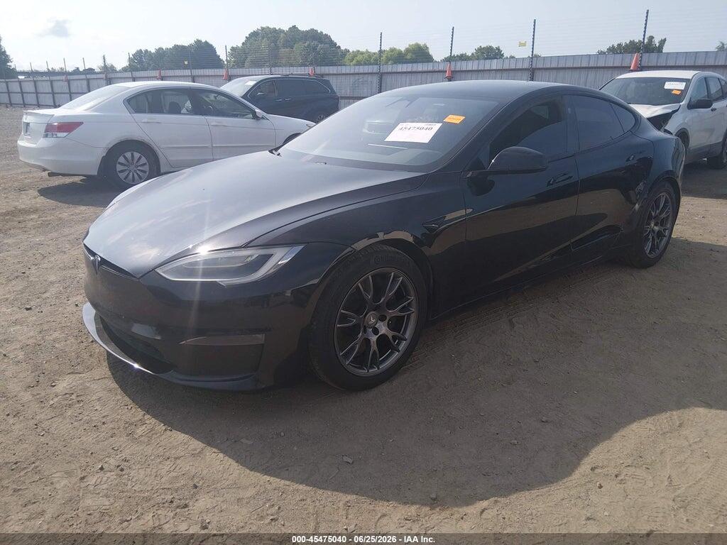 5YJSA1E54MF428385 2021 TESLA MODEL S photo no. 2