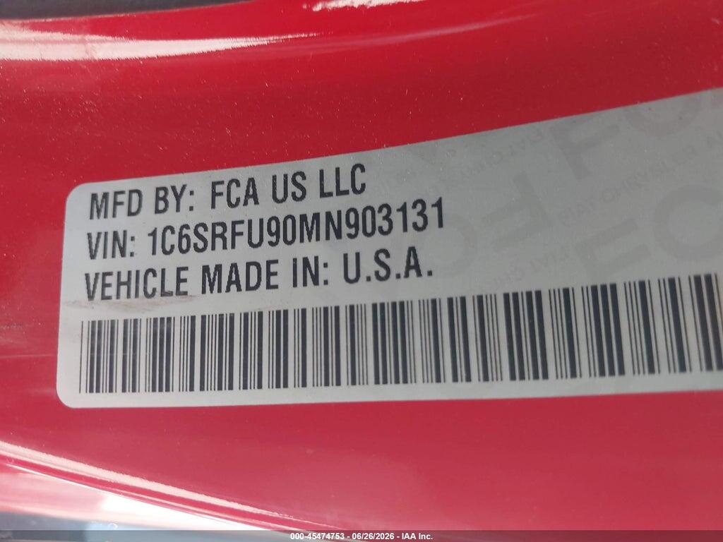 1C6SRFU90MN903131 2021 RAM 1500 photo no. 9
