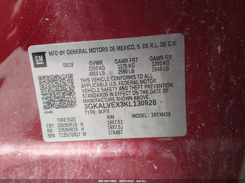 3GKALVEX3KL130928 2019 GMC TERRAIN photo no. 9