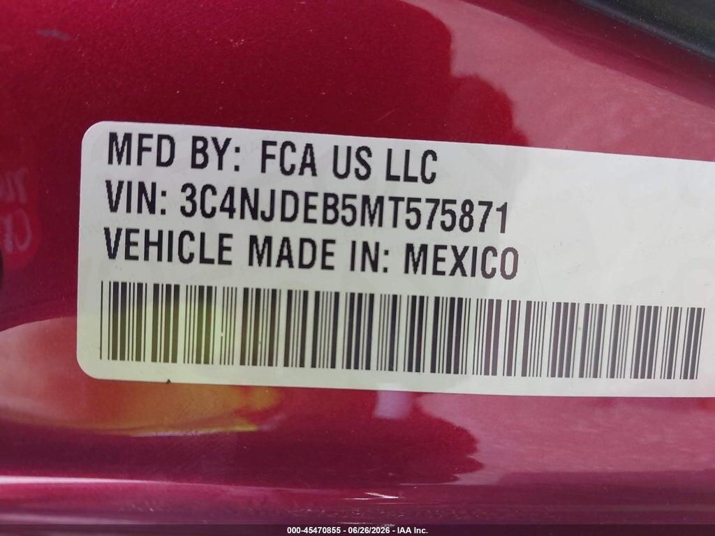 3C4NJDEB5MT575871 2021 JEEP COMPASS photo no. 9