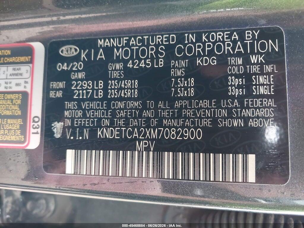 KNDETCA2XM7082900 2021 KIA SELTOS photo no. 9