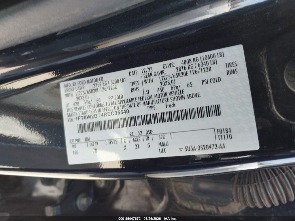 1FT8W2BT4REC35540 2024 FORD F-250 photo no. 8
