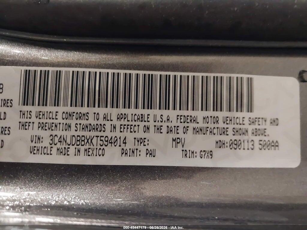 3C4NJDBBXKT594014 2019 JEEP COMPASS photo no. 9