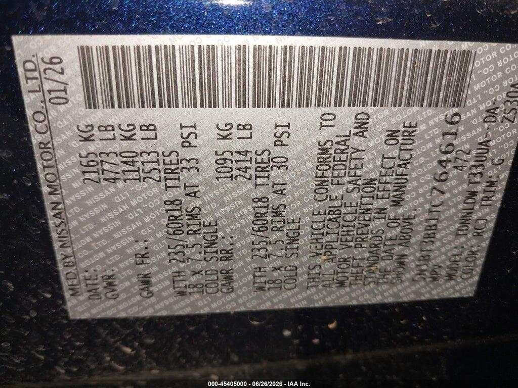 5N1BT3BB1TC764616 2026 NISSAN ROGUE photo no. 9