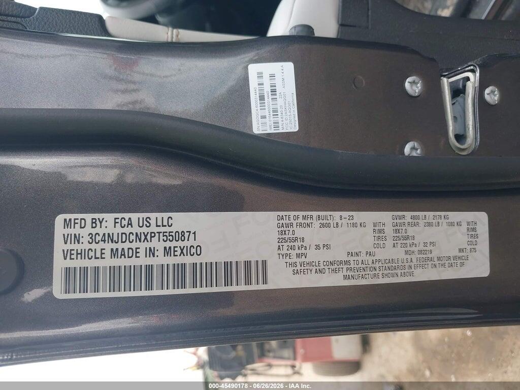 3C4NJDCNXPT550871 2023 JEEP COMPASS photo no. 9