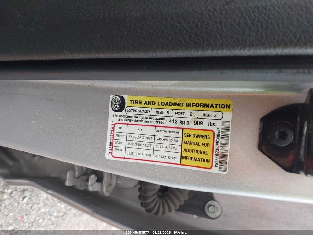 2FMDK3GC5DBB77494 2013 FORD EDGE photo no. 9