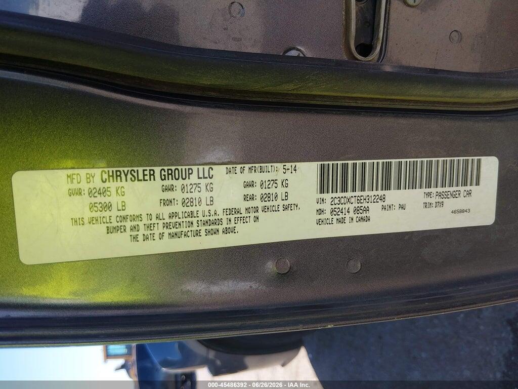 2C3CDXCT6EH312248 2014 DODGE CHARGER photo no. 9