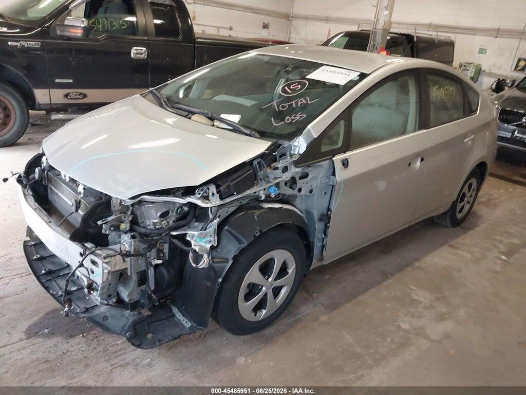 JTDKN3DU9D5620458 2013 TOYOTA PRIUS photo no. 2