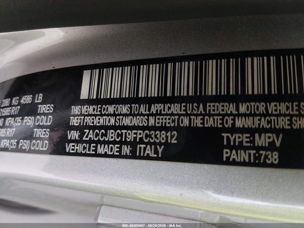 ZACCJBCT9FPC33812 2015 JEEP RENEGADE photo no. 9