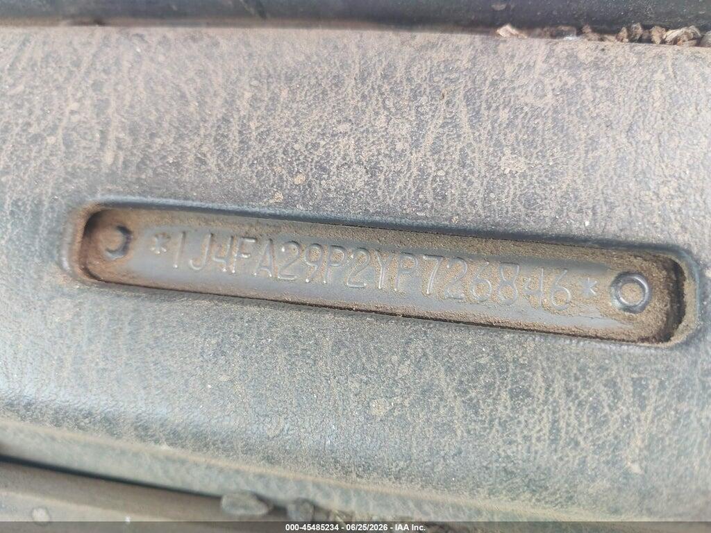 1J4FA29P2YP726846 2000 JEEP WRANGLER photo no. 9