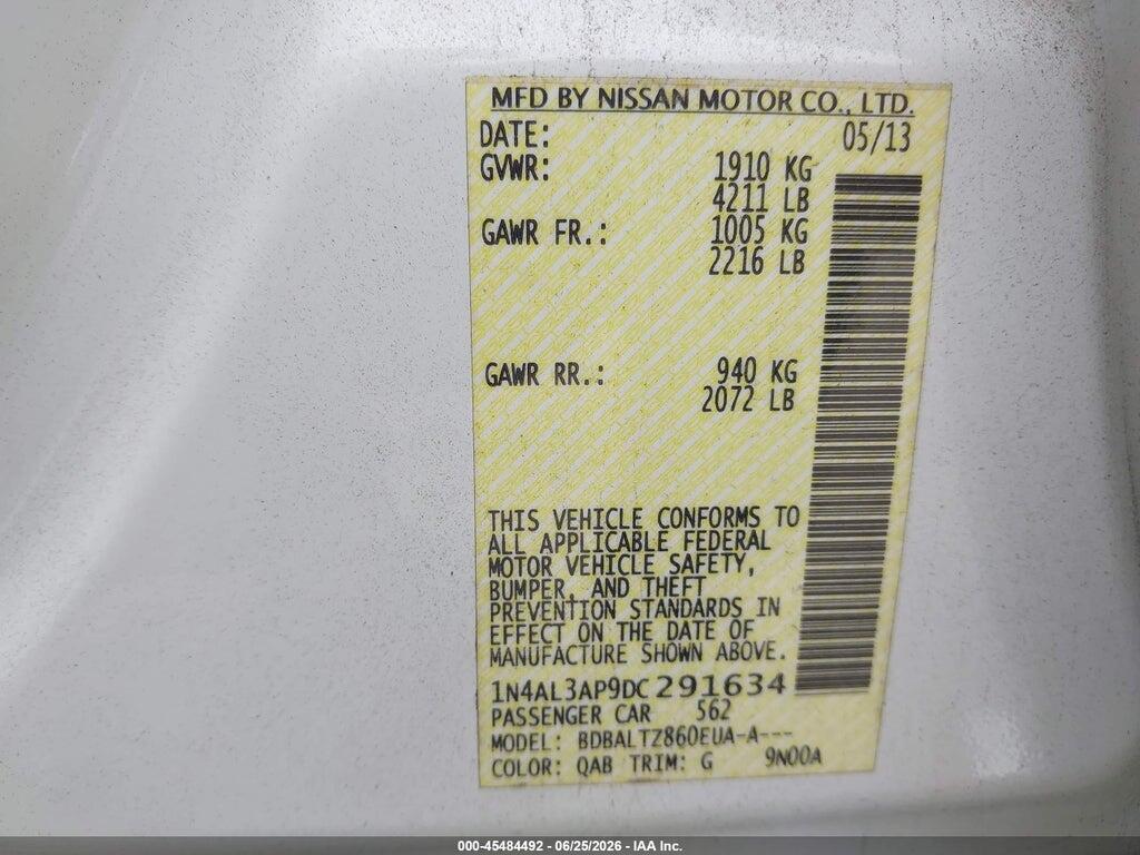 1N4AL3AP9DC291634 2013 NISSAN ALTIMA photo no. 9