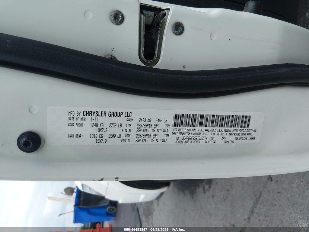 3D4PG3FG5BT515570 2011 DODGE JOURNEY photo no. 9